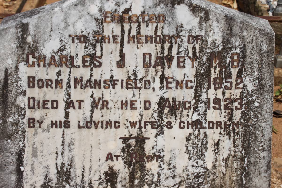 DAVEY Charles J. 1852-1923