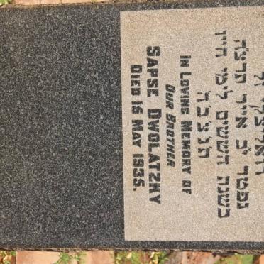 DWOLATZKY Sapse -1935