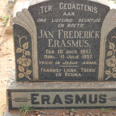 ERASMUS Jan Frederick 1957-1957