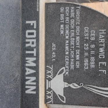 FORTMANN Hartwig E.F. 1898-1963