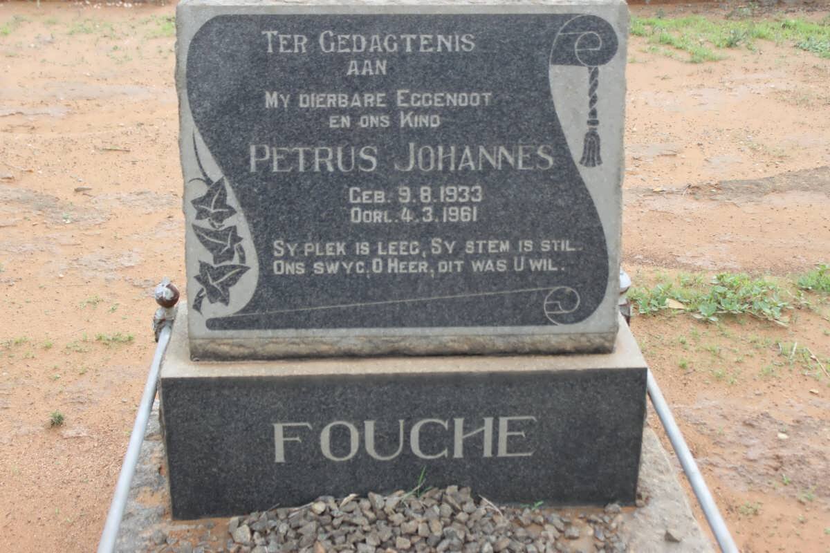 FOUCHE Petrus Johannes 1933-1961