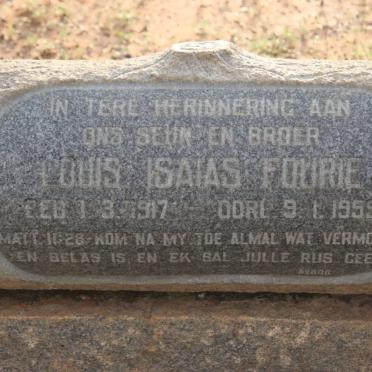 FOURIE Louis Isaias 1917-1959