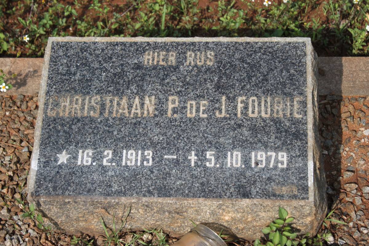 FOURIE Christiaan P. de J. 1913-1979