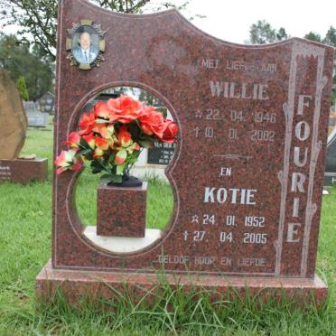 FOURIE Willie 1946-2002 &amp; Kotie 1952-2005