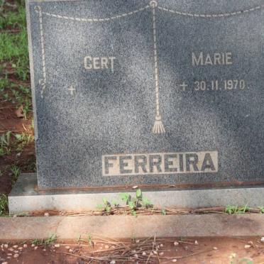 FERREIRA Gert &amp; Marie -1970