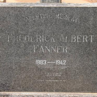FANNER Frederick Albert 1883-1942