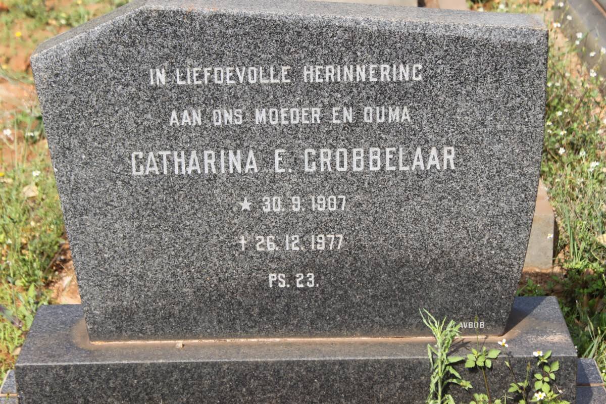 GROBBELAAR Catharina E. 1907-1977