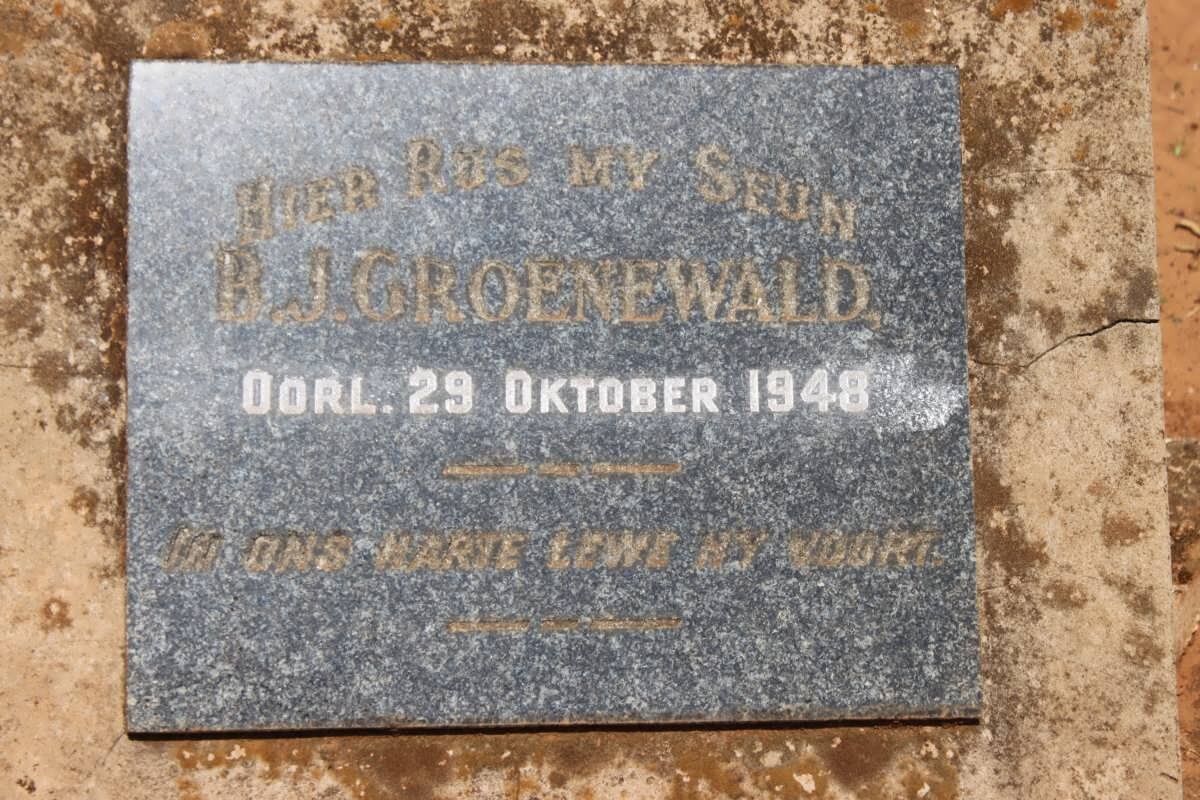 GROENEWALD B.J. -1948