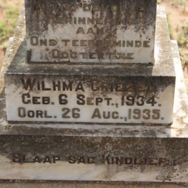 GRIEZEL Wilhma 1934-1935