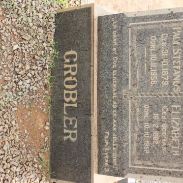 GROBLER Paul Stefanus 1879-1956 &amp; Gertruida Elizabeth BOSMAN 1882-1958