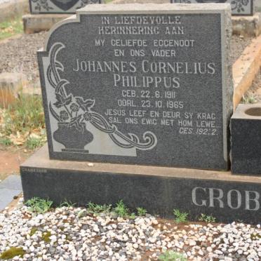 GROBLER Johannes Cornelius Philippus 1911-1965