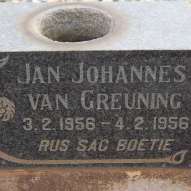 GREUNING Jan Johannes, van 1956-1956