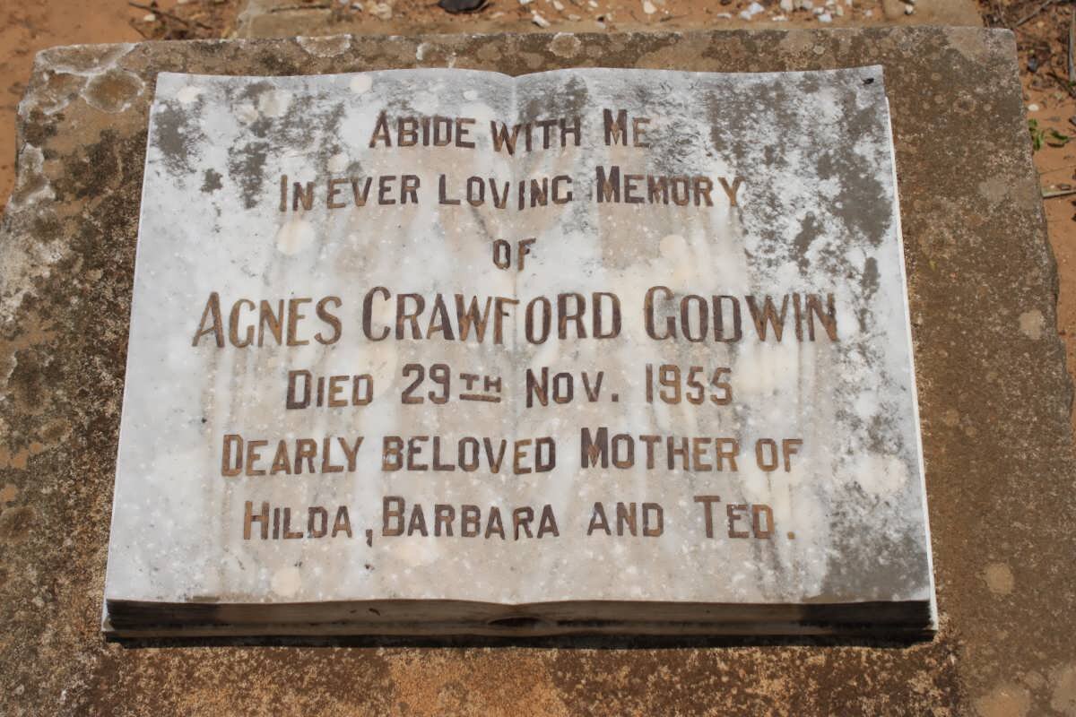 GODWIN Agnes Crawford -1955