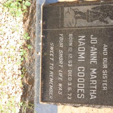 GOODES Jo-anne Martha Naomi 1963-1973