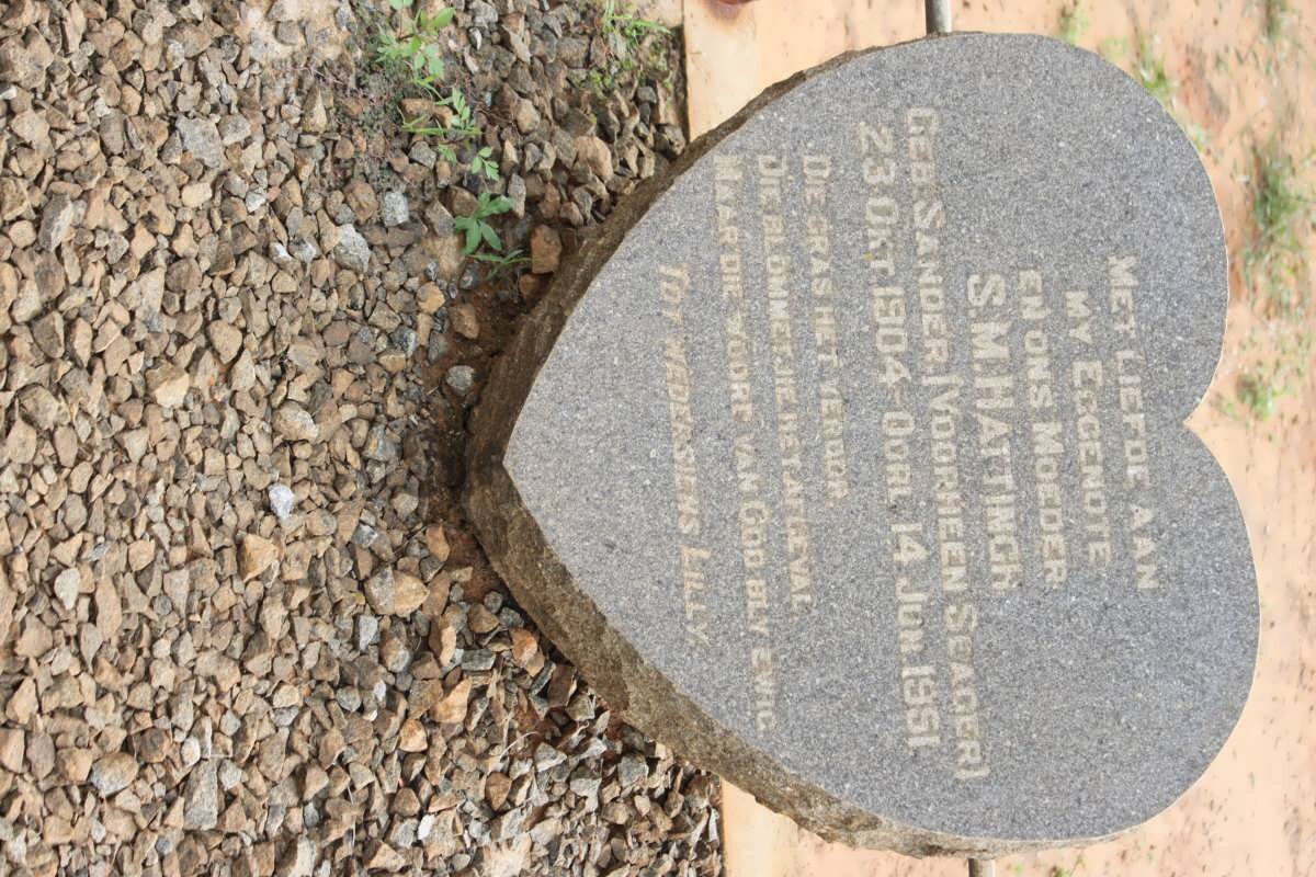 HATTING S.M. formely SEAGER nee SANDER 1904-1951