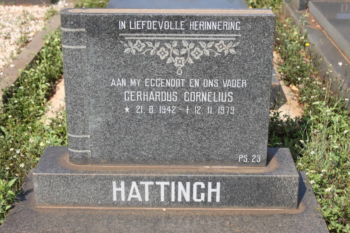 HATTINGH Gerhardus Cornelius 1942-1979