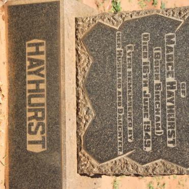 HAYHURST Madge nee BINCHAM -1949