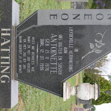 HATTING Antionette 1976-1996