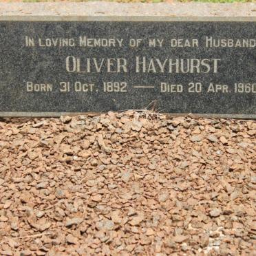 HAYHURST Oliver 1892-1960