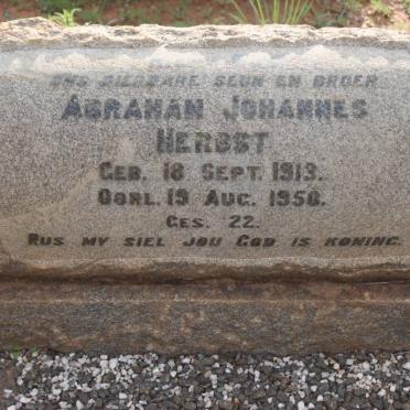 HERBST Abraham Johannes 1913-1950