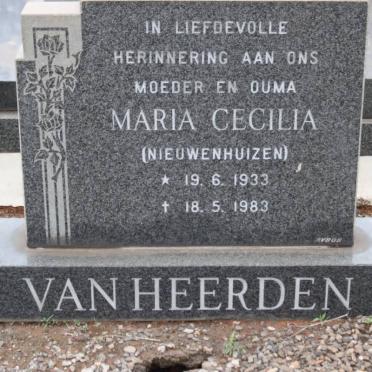 HEERDEN Maria Cecilia, van nee NIEUWENHUIZEN 1933-1983