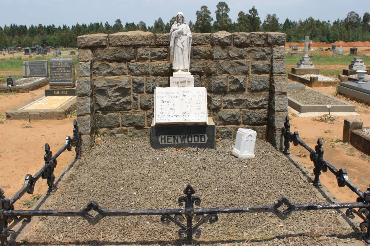 HENWOOD Sidney Evelyn 1883 -1937 &amp; Alice Mildred WYITE 1895-1979