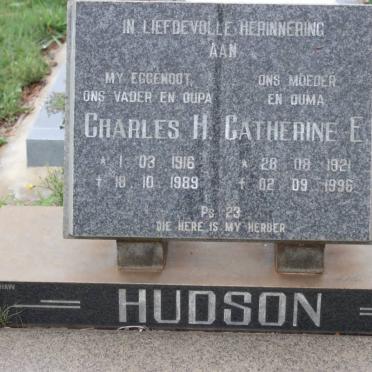 HUDSON Charles H. 1916-1989 &amp; Catherine E. 1921-1996