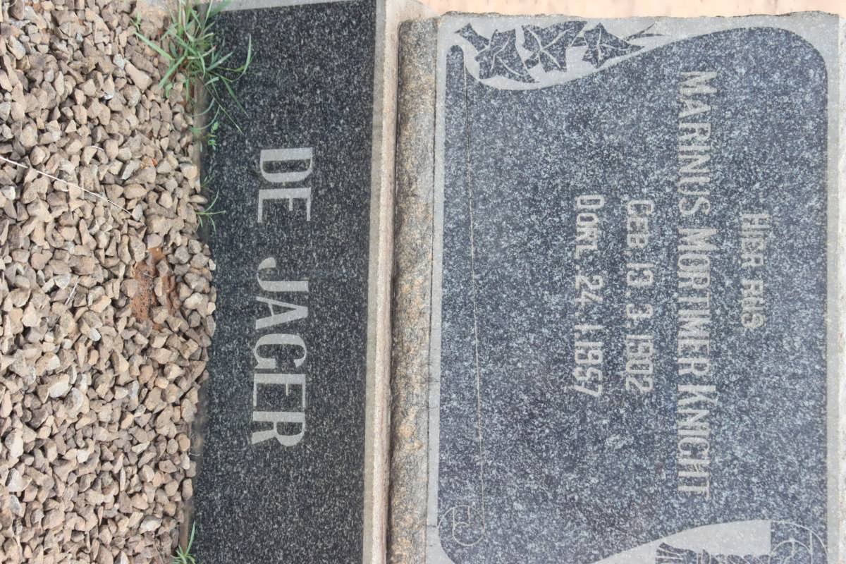 JAGER Marinus Mortimer Knight, de 1902-1957