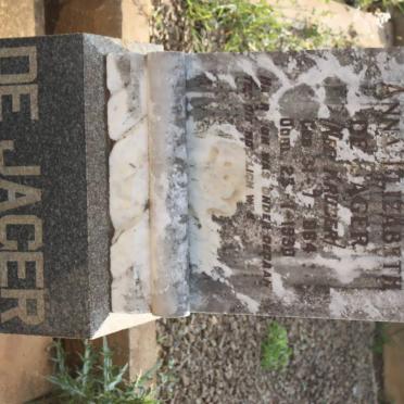 JAGER Anna Elizabeth, de nee KRUGER 1864-1930