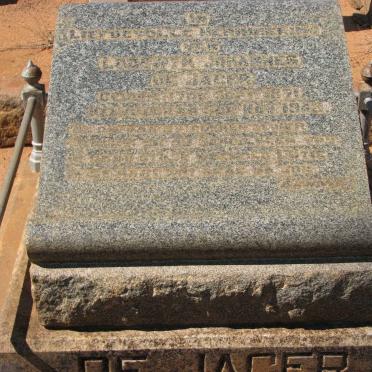 JAGER Lodewyk Johannes, de 1891-1942