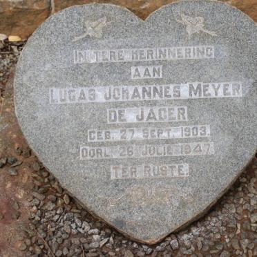 JAGER Lucas Johannes Meyer, de 1903-1947