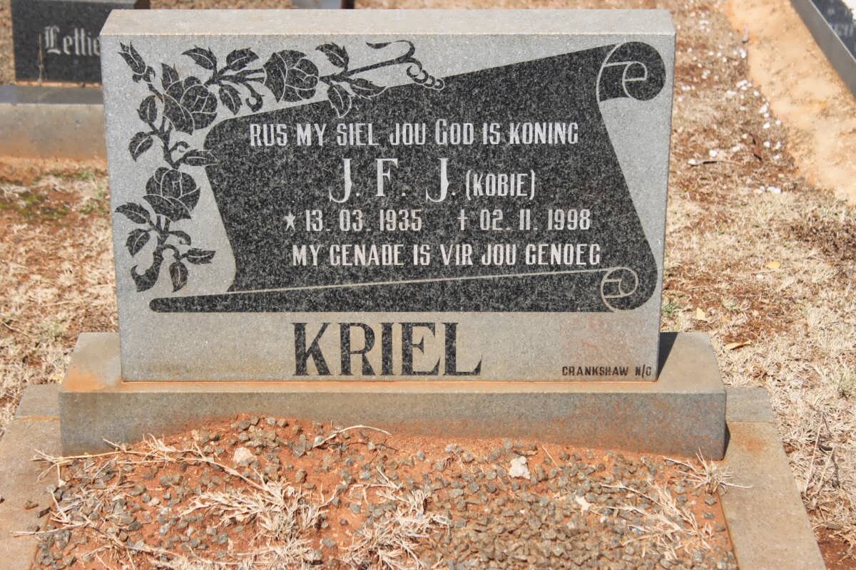 KRIEL J.F.J. 1935-1998