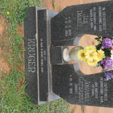 KRUGER Jan Daniël 1920-1994 &amp; Johanna Catharina 1922-