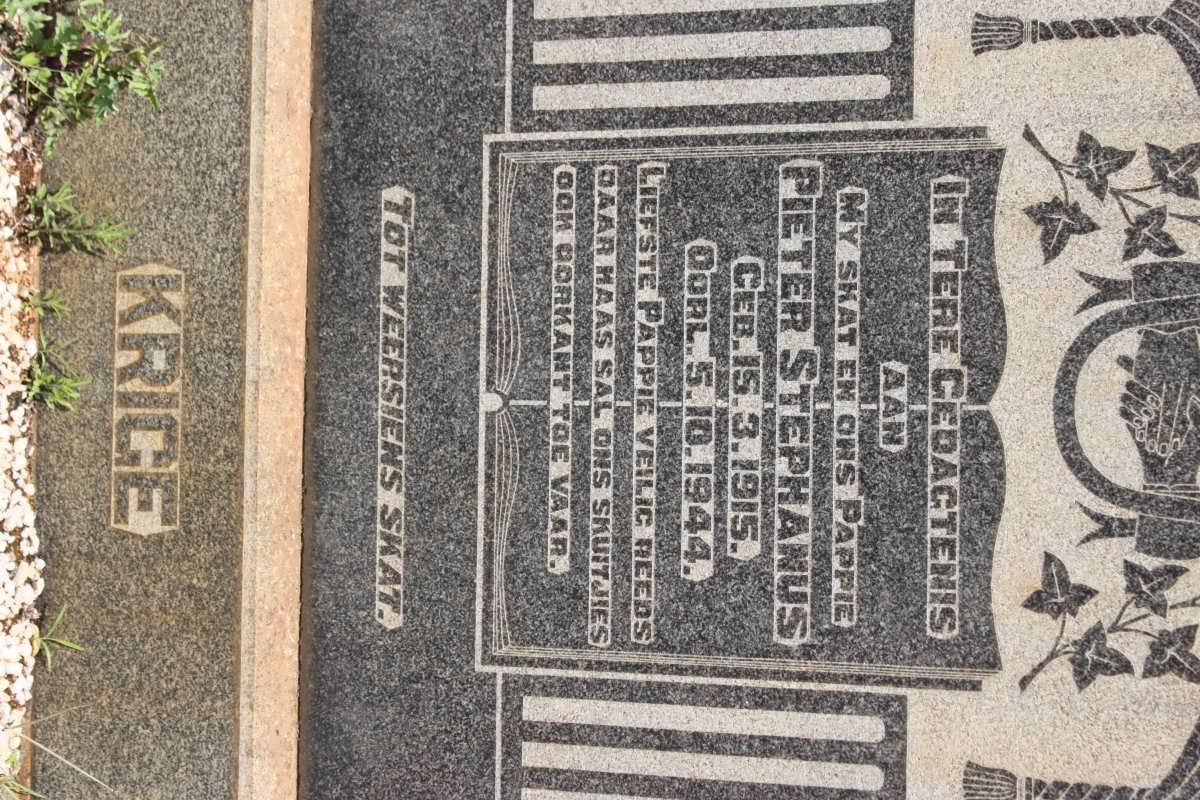 KRIGE Pieter Stephanus 1915-1944