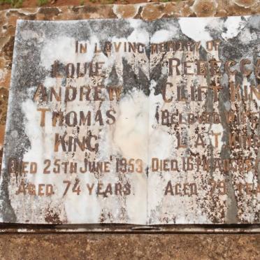 KING Louie Andrew Thomas -1953 &amp; Rebecca Clift -1955