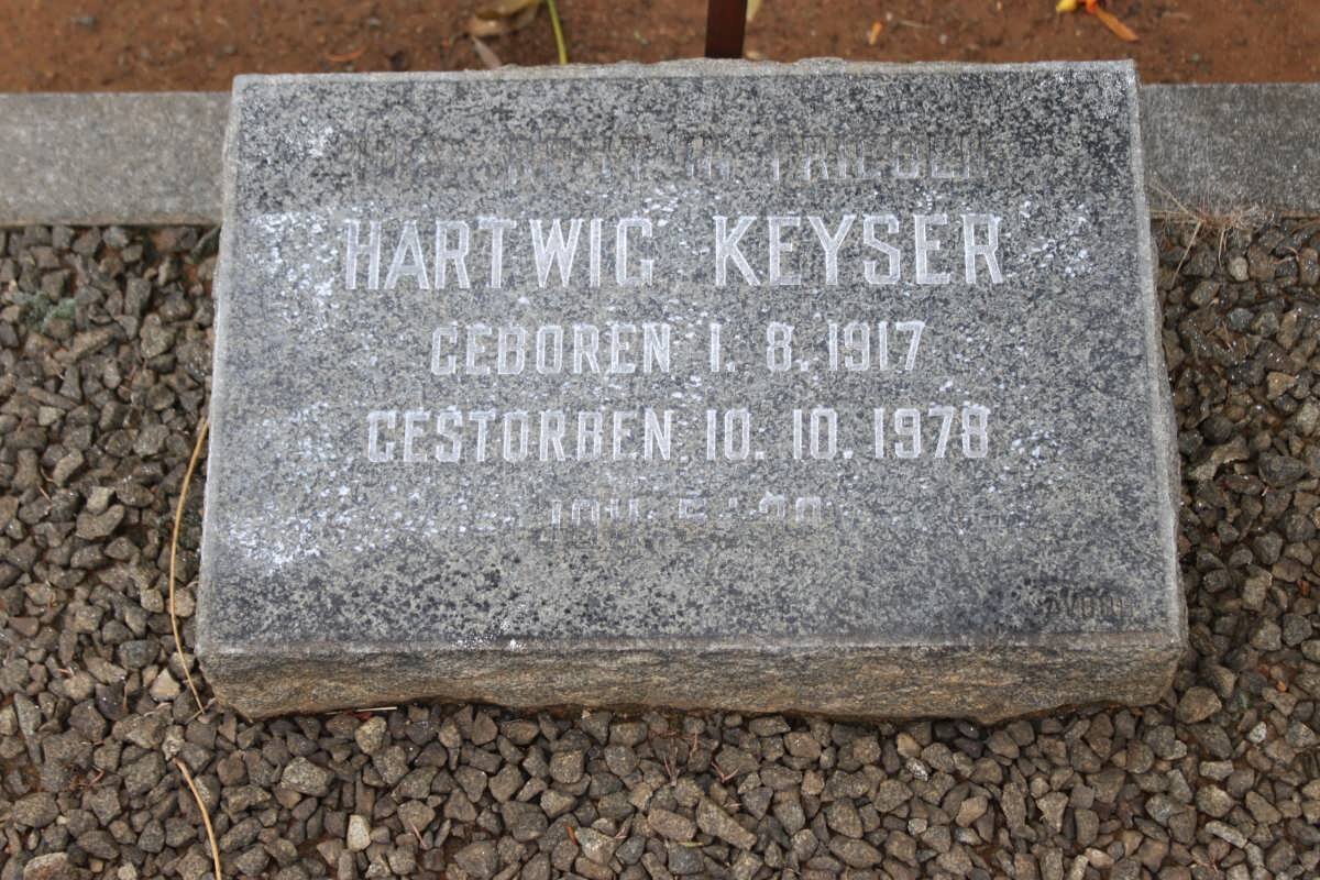 KEYSER Hartwig 1917-1978