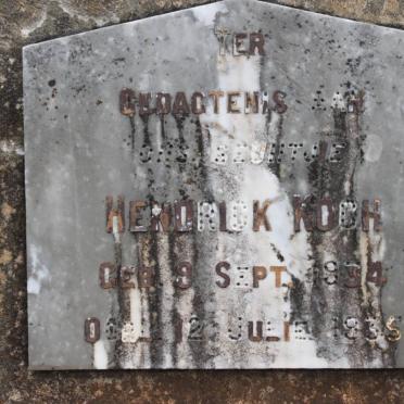 KOCH Hendrick 1934-1935