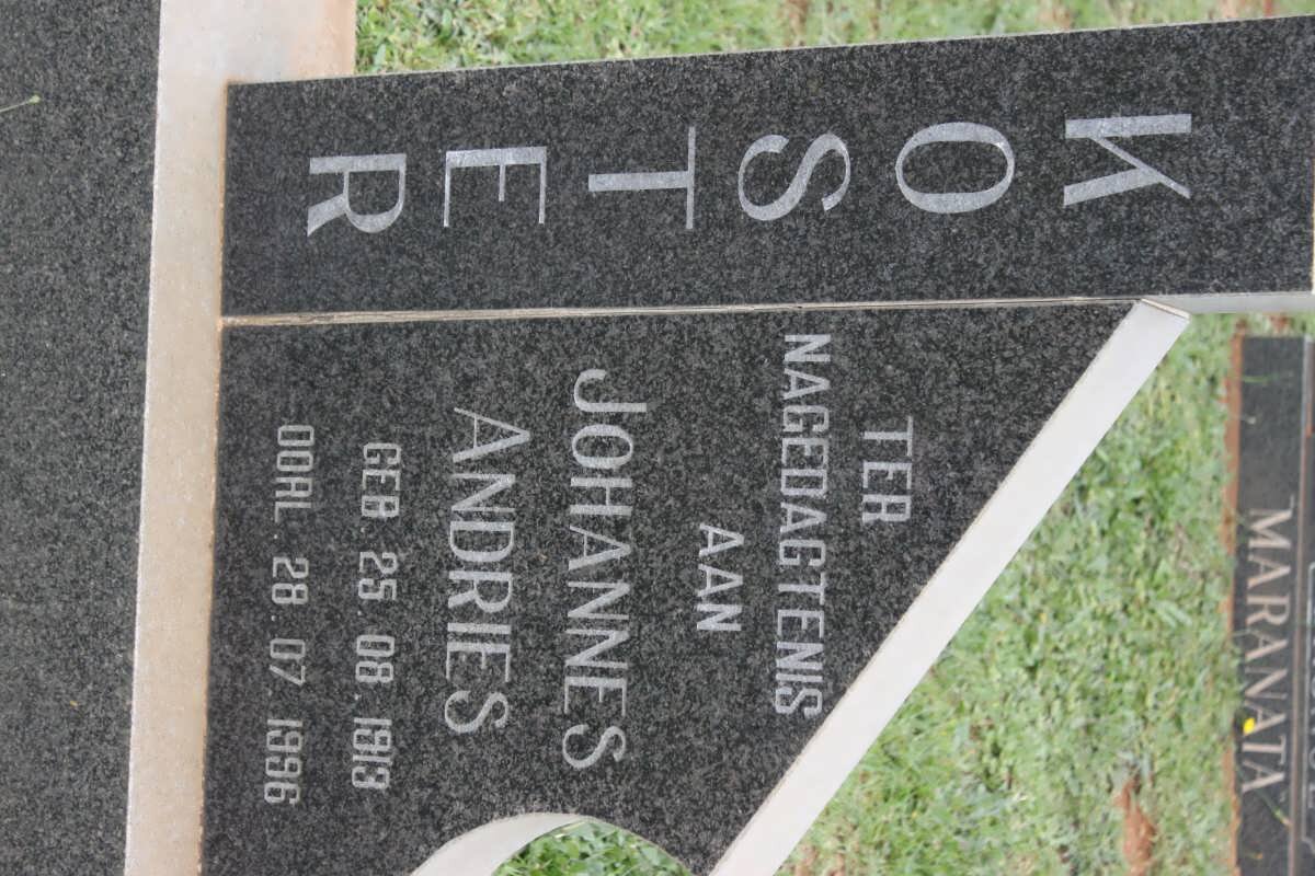 KOSTER Johannes Andries 1913-1996