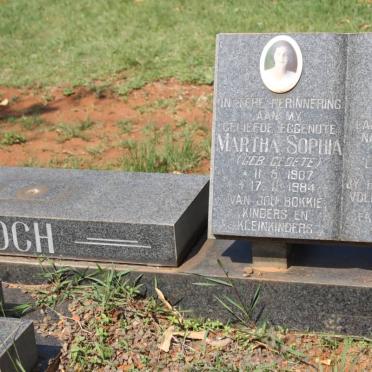 KOCH Johan Gysbert 1913- &amp; Machel Catharina 1924-1998 :: KOCH Martha Sophia nee CLOETE 1907-1984