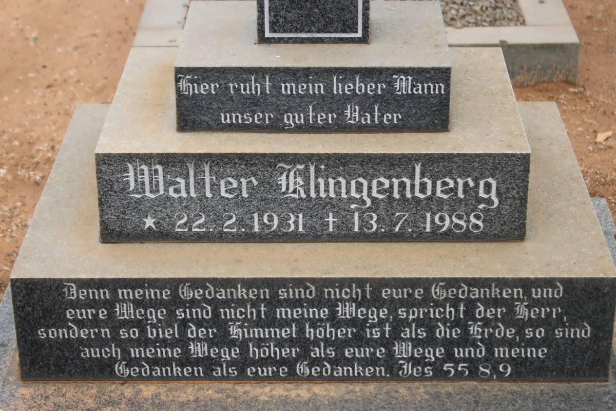 KLINGENBERG Walter 1931-1988