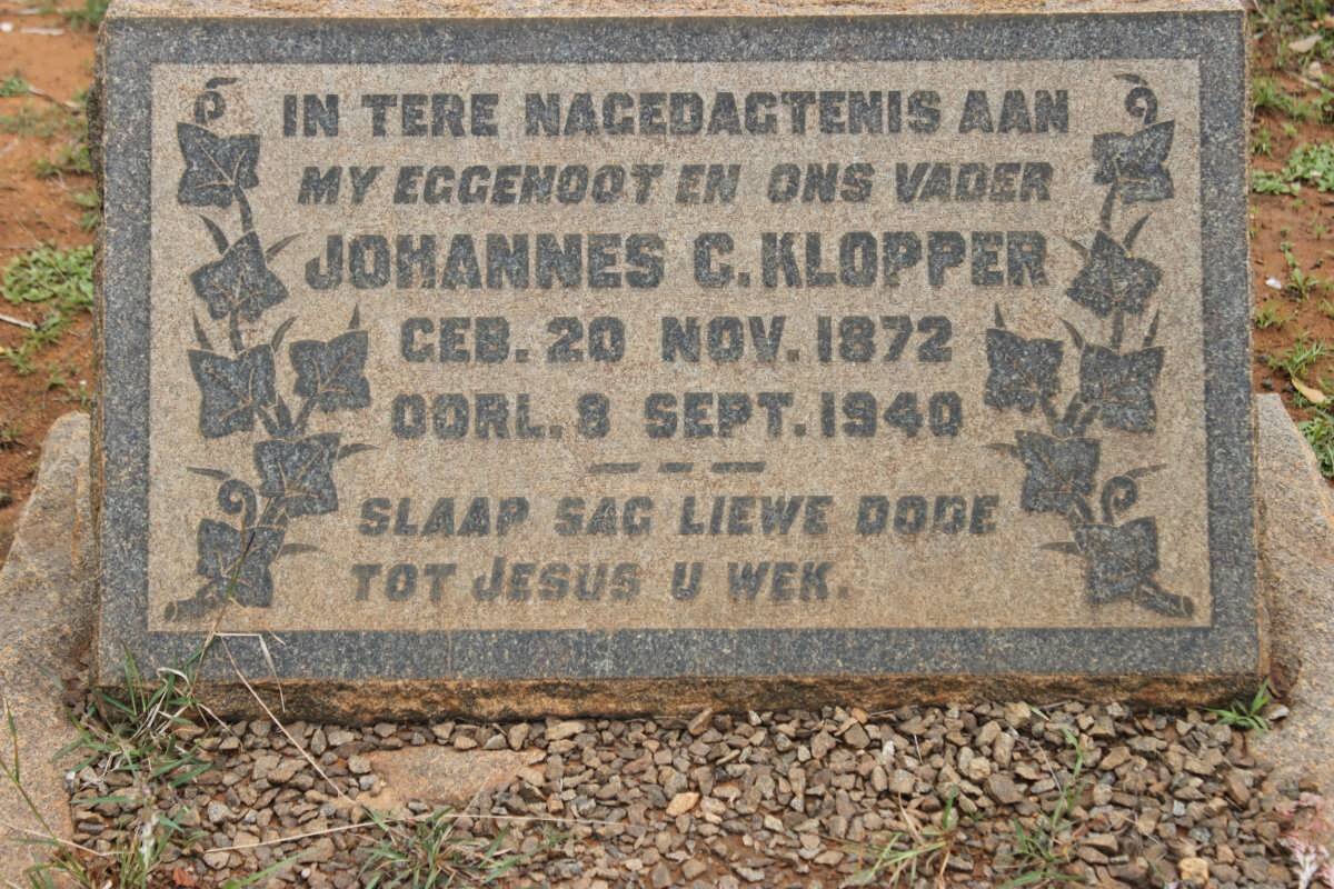KLOPPER Johannes C. 1872-1940
