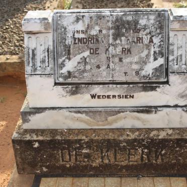 KLERK Hendrina Catharina, de nee RHEEDER 1860-1938