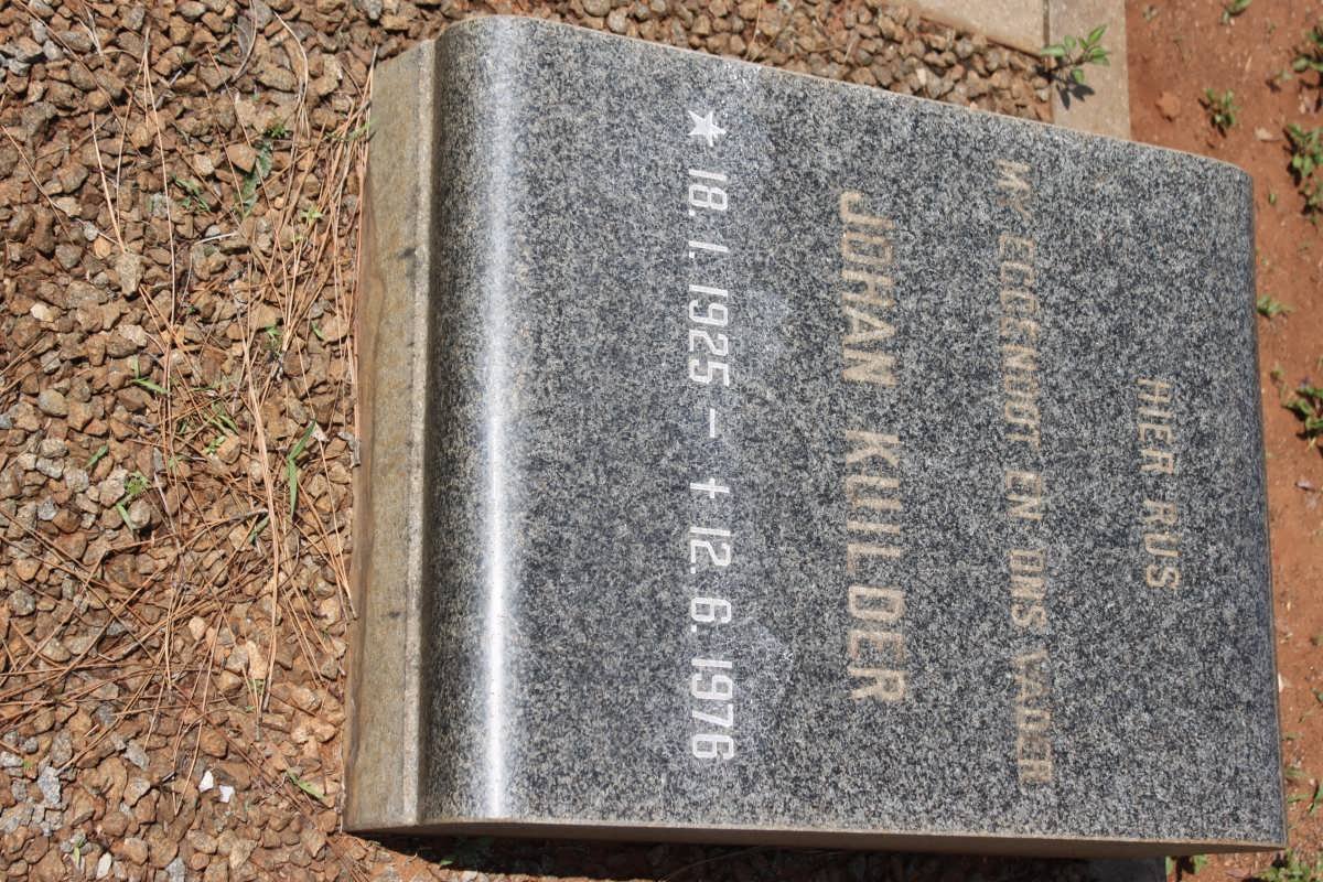 KUILDER Johan 1925-1976