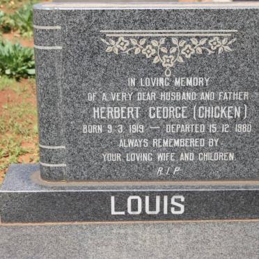 LOUIS Herbert George 1919-1980