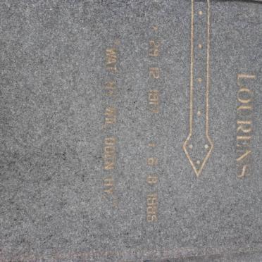 LOURENS Renier Janse 1917-1985