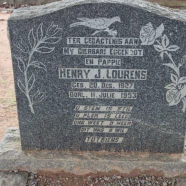 LOURENS Henry J. 1927-1953