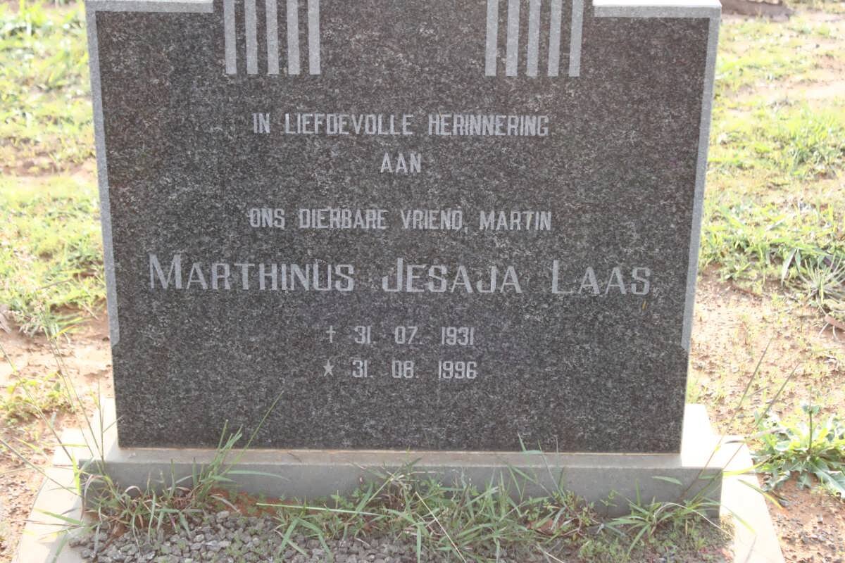 LAAS Marthinus Jesaja 1931-1996