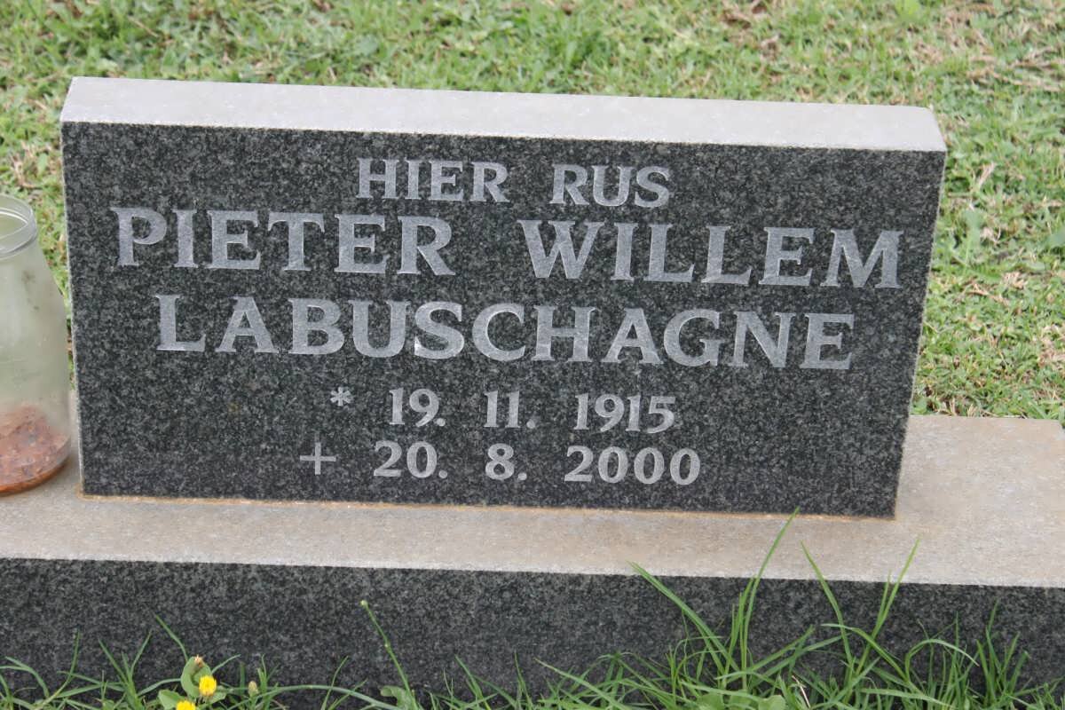 LABUSCHAGNE Pieter Willem 1915-2000