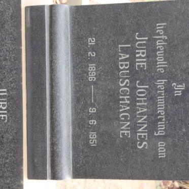 LABUSCHAGNE Jurie Johannes 1896-1951