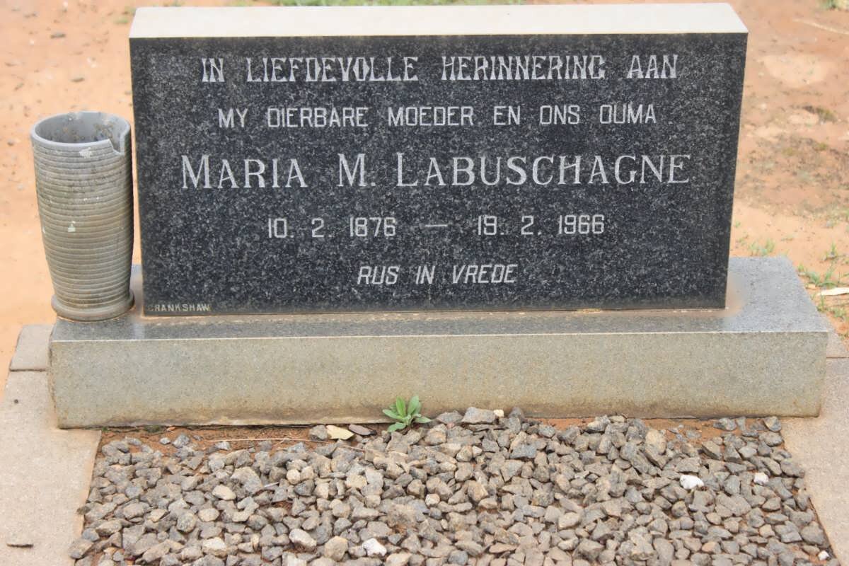 LABUSCHAGNE Maria M. 1876-1966